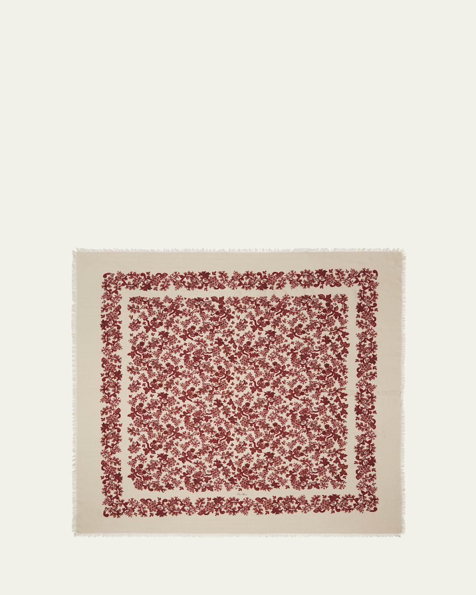 Cardo Blooms Silk Shawl